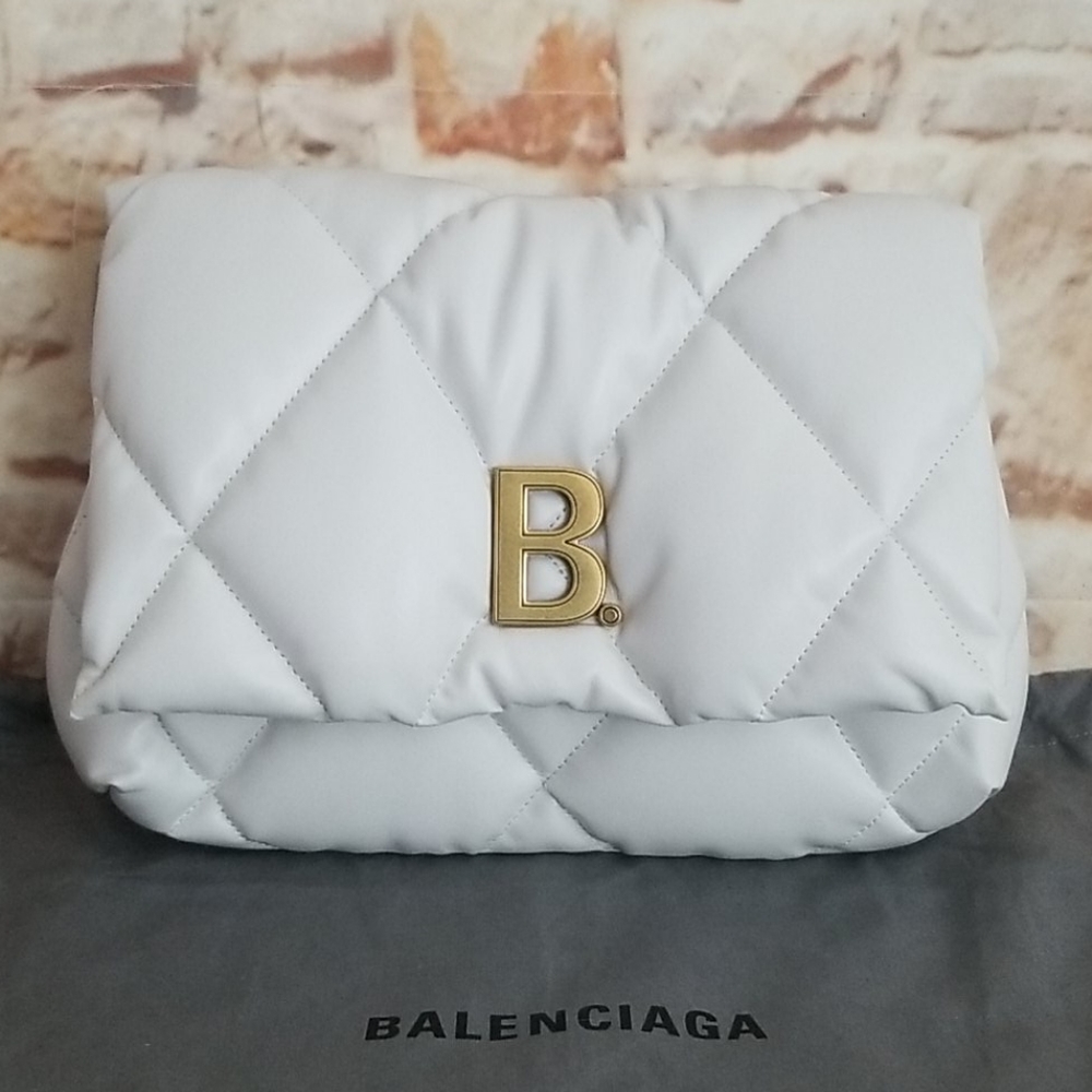 New Balenciaga Touch Puffy Quilted Clutch Bag - Picture 3 of 14